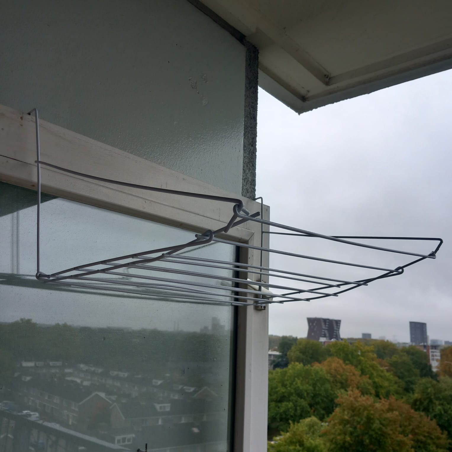 Compact droogrek voor balkon of raam, Ophalen, Gebruikt, Minder dan 85 cm, Minder dan 4 kg