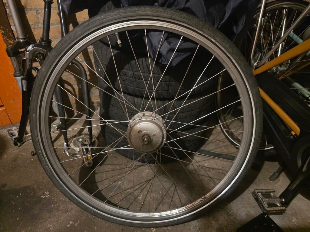 Elektrische fiets motor voorwiel, Fietsen en Brommers, Fietsonderdelen, Gebruikt, Elektrische fiets, Onbekend, Ophalen of Verzenden