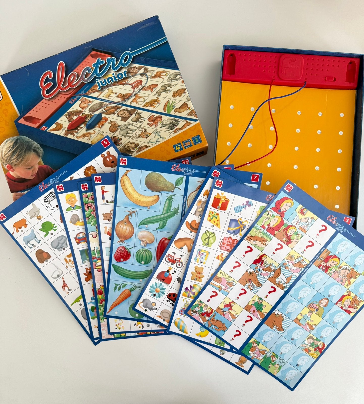 Electro junior van Jumbo. Met 16 speelbladen., Verzenden, Gebruikt