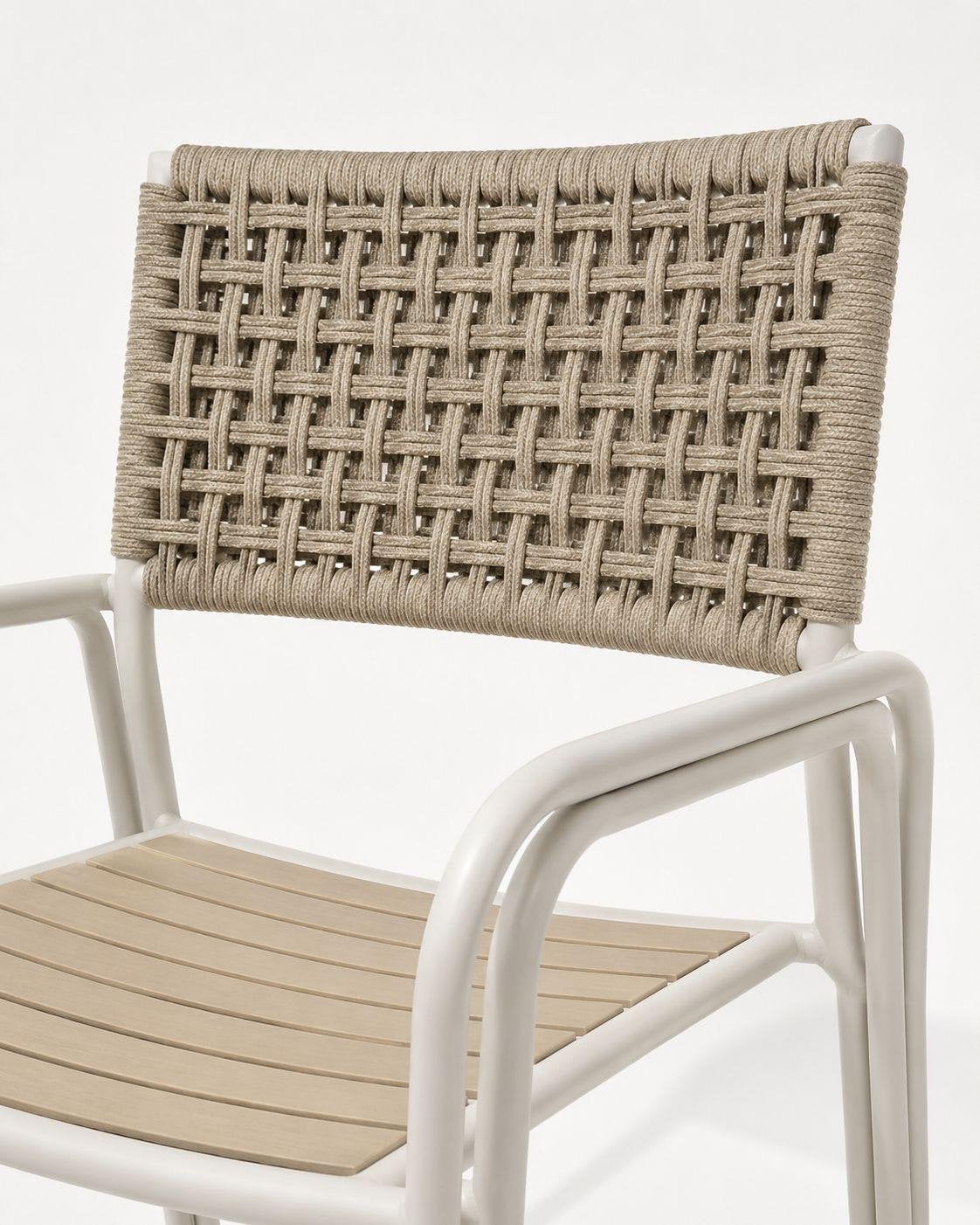 4 Beige Tuinstoelen - Nieuw en Ongebruikt, Ophalen, Zo goed als nieuw, Overige materialen
