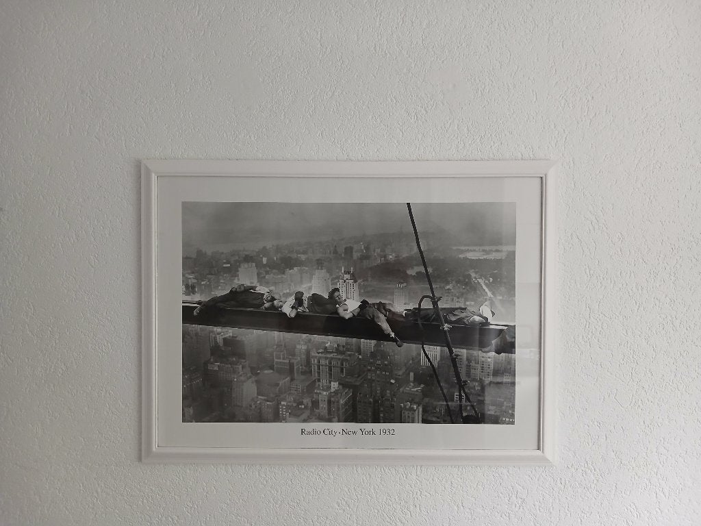 Schilderij New York zwart/wit, Ophalen, Zo goed als nieuw, Foto of Poster, 75 – 100