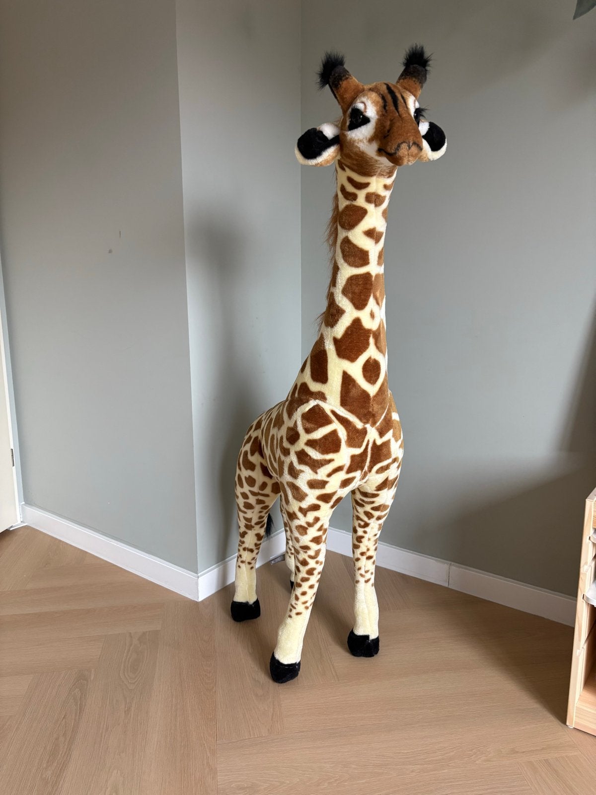 Grote staande knuffel giraffe 135 cm - Zo goed als nieuw, Ophalen, Giraf, Zo goed als nieuw, Meerkleurig