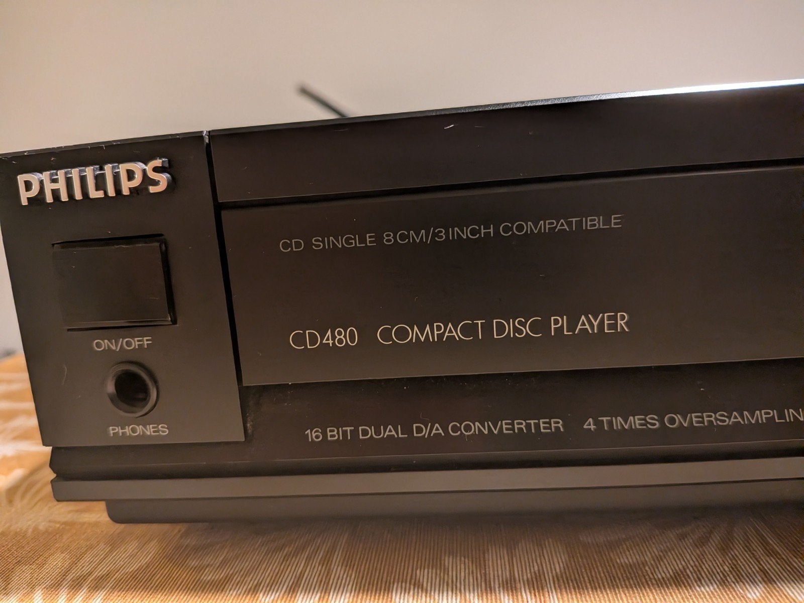 Philips CD480 Compact Disc Player - Vintage CD-speler, Audio, Tv en Foto, Ophalen, Gebruikt, Philips
