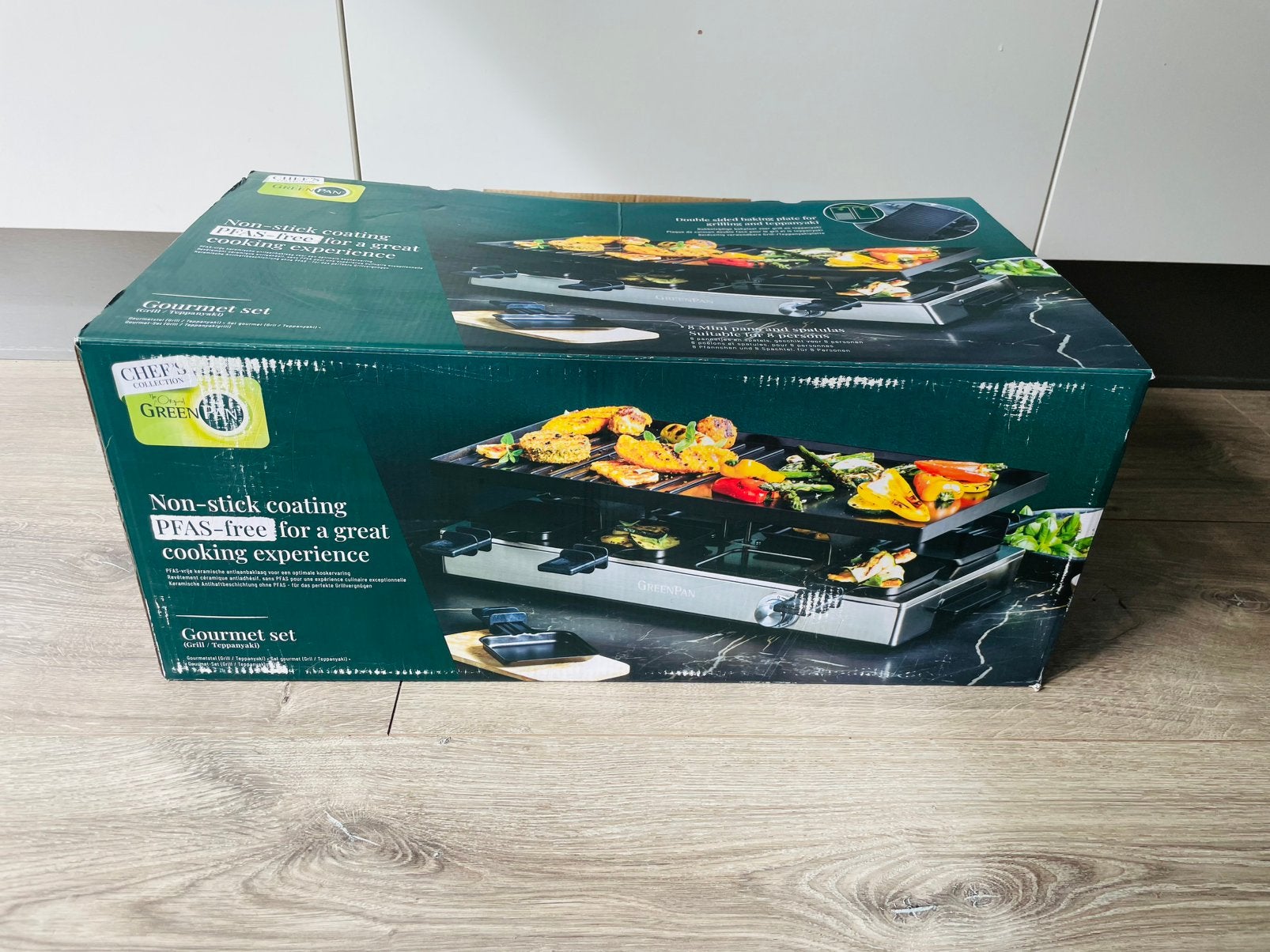 ZGAN - The Original Greenpan gourmet set, Ophalen of Verzenden, Zo goed als nieuw, 8 personen of meer