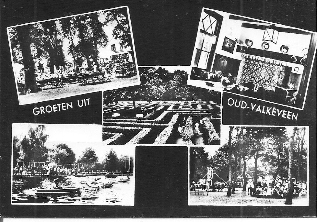 Zwart-wit ansichtkaart Oud-Valkeveen (ongelopen), Ophalen of Verzenden, 1960 tot 1980, Ongelopen, Noord-Holland
