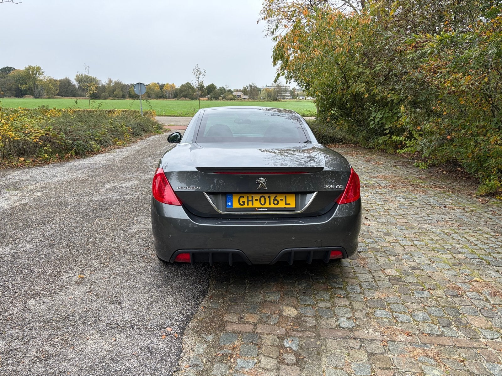 Peugeot 308 1.6 VTI CC 2012 Grijs cabriolet, Voorwielaandrijving, 4 cilinders, Cabriolet, 4 stoelen