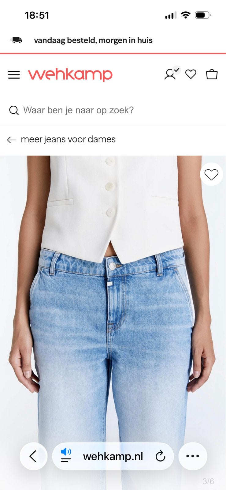 Cup of joe denim maat 44, Ophalen of Verzenden, Nieuw, Blauw, W33 - W36 (confectie 42/44)