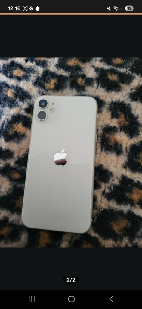 iPhone 11 - Microfoon defect, Telecommunicatie, Mobiele telefoons | Apple iPhone, Ophalen of Verzenden, Niet werkend, Wit, IPhone 11