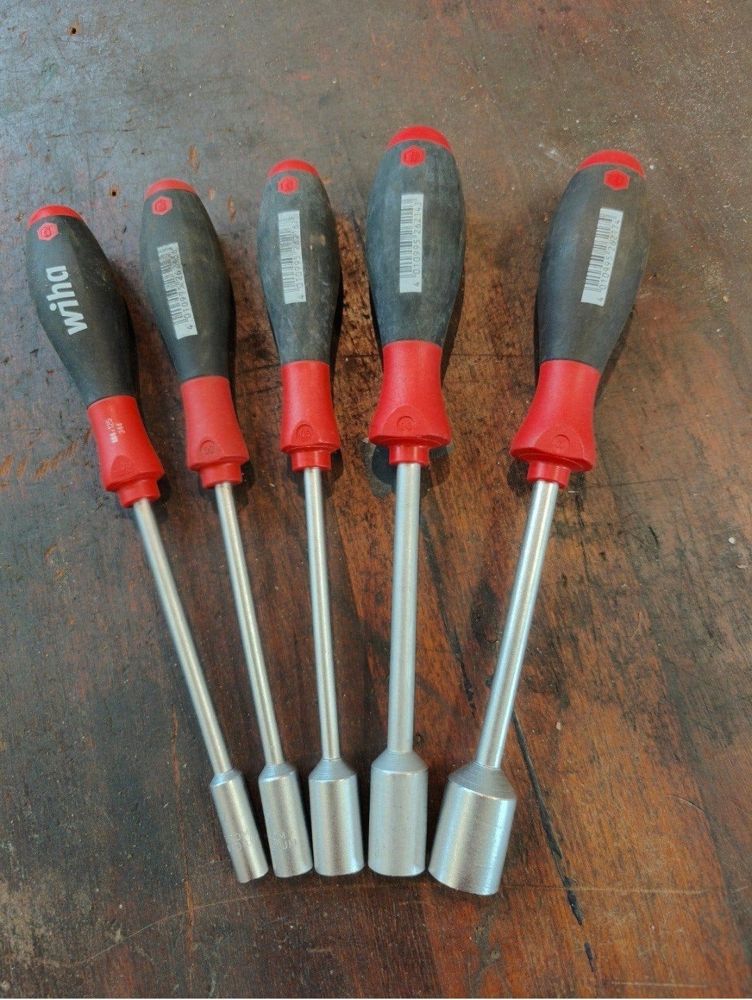 driekante dopsleutelset set van 5, Ophalen of Verzenden, Zo goed als nieuw, Schroevendraaier, Overige merken