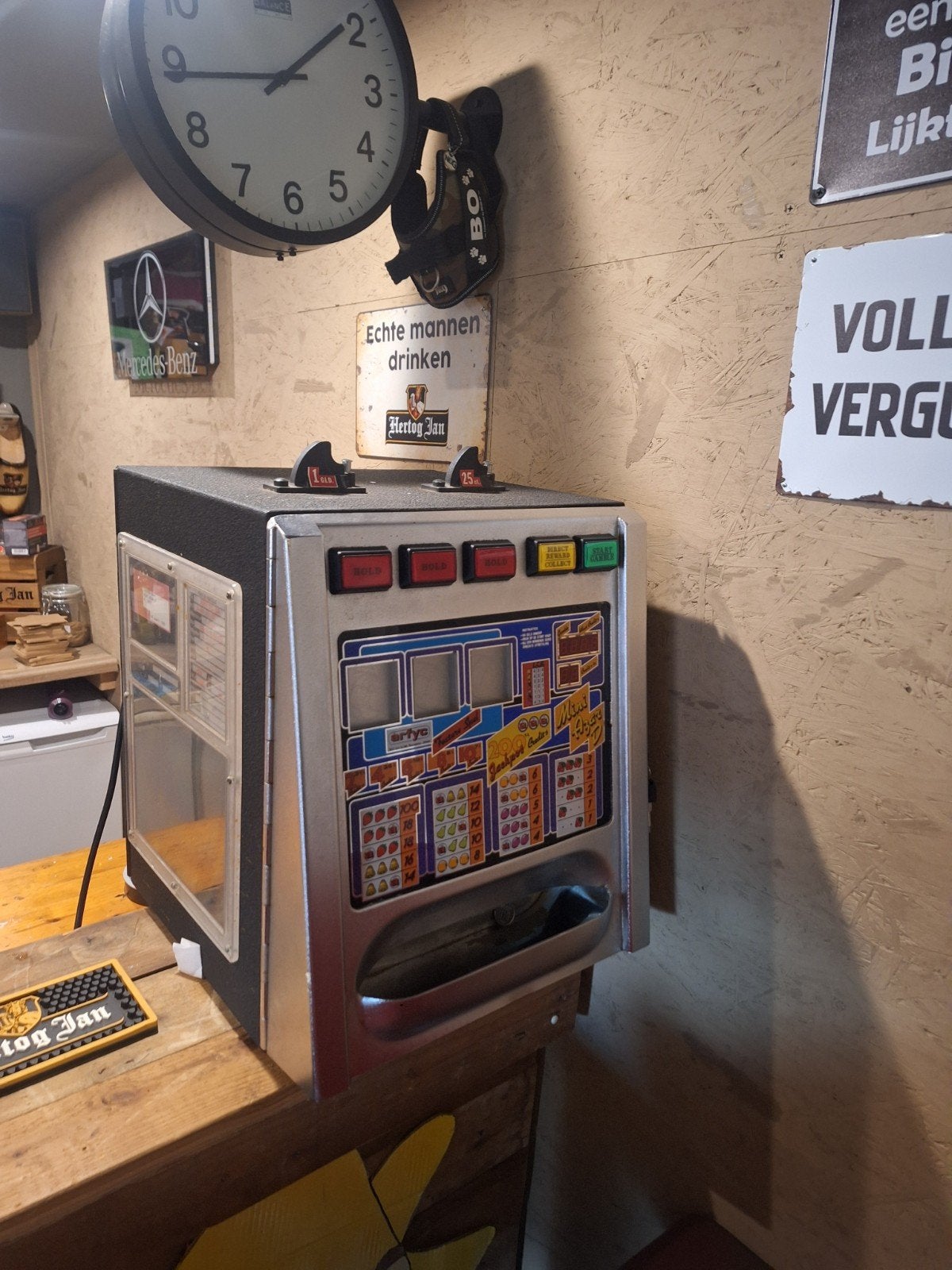 Vintage Mini Azar D Gokkast - Werkende Staat, Overige munten, Ophalen, Gebruikt