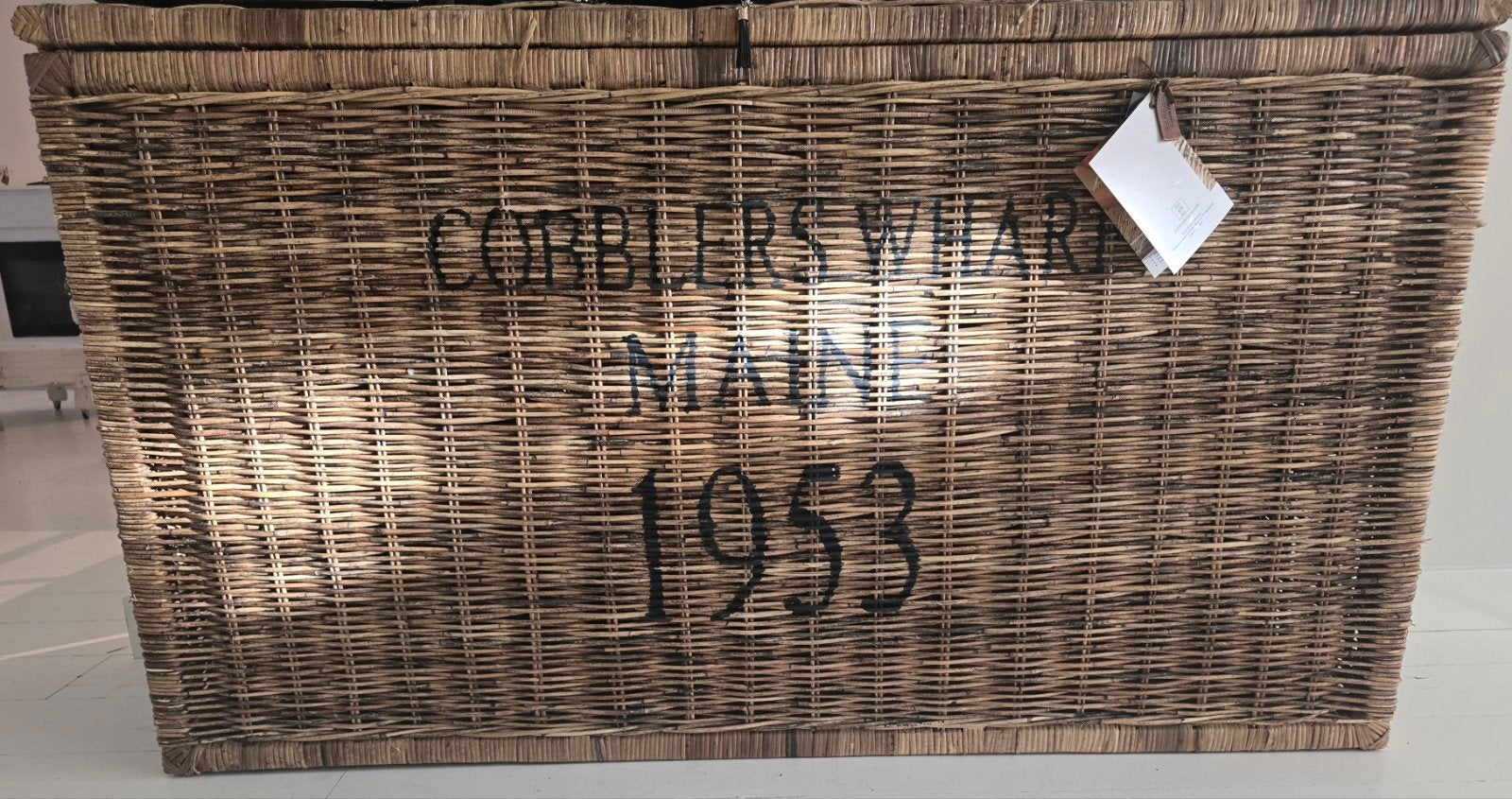 Riviera Maison Cobblers Warf Main Trunk Rotan Kist, Huis en Inrichting, Kasten | Dressoirs, Ophalen, Zo goed als nieuw, Overige materialen