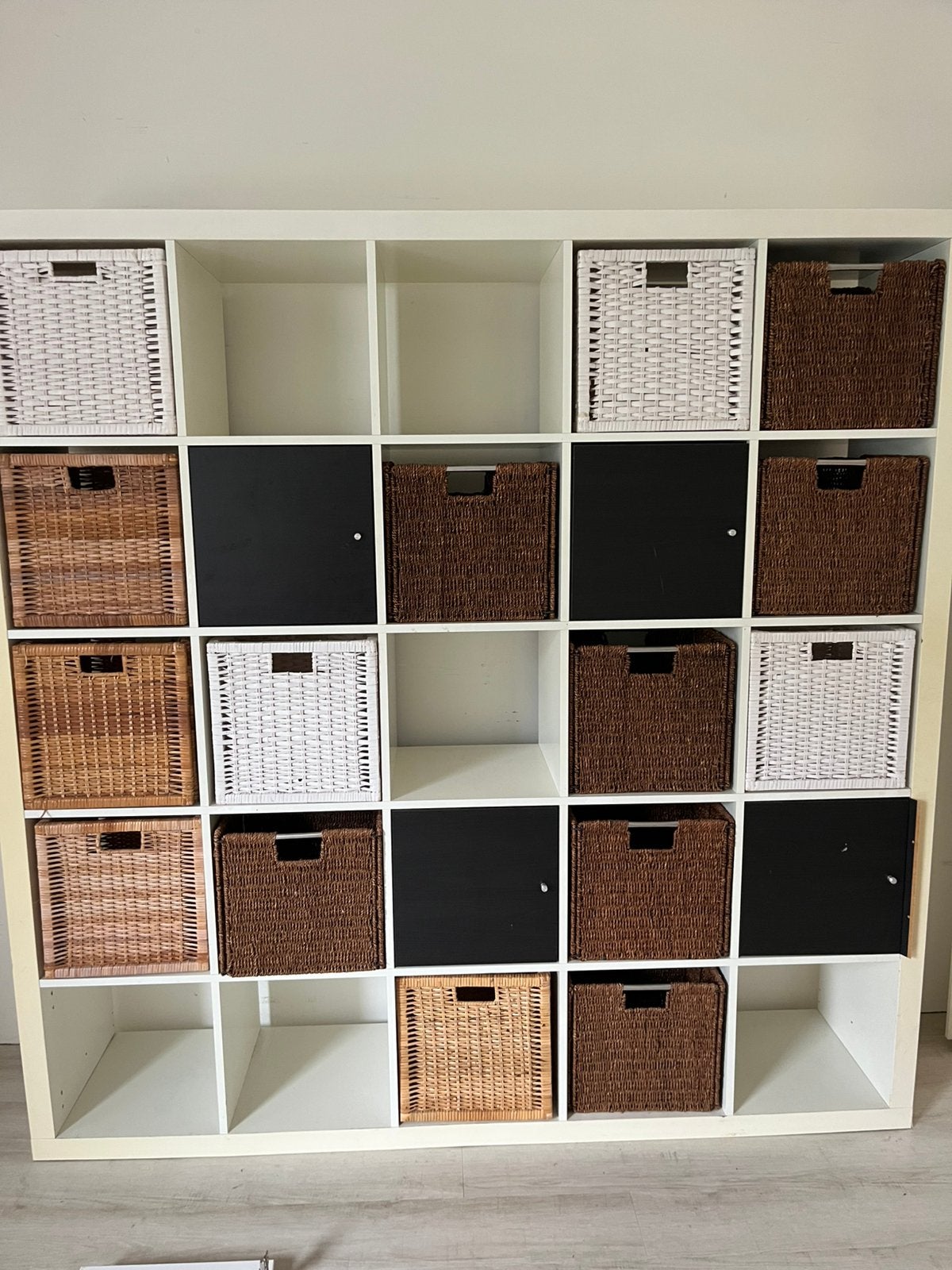 Gratis ikea kallax vakkenkast 185x185 met manden, Ophalen, Zo goed als nieuw, Minder dan 150 cm, Minder dan 100 cm