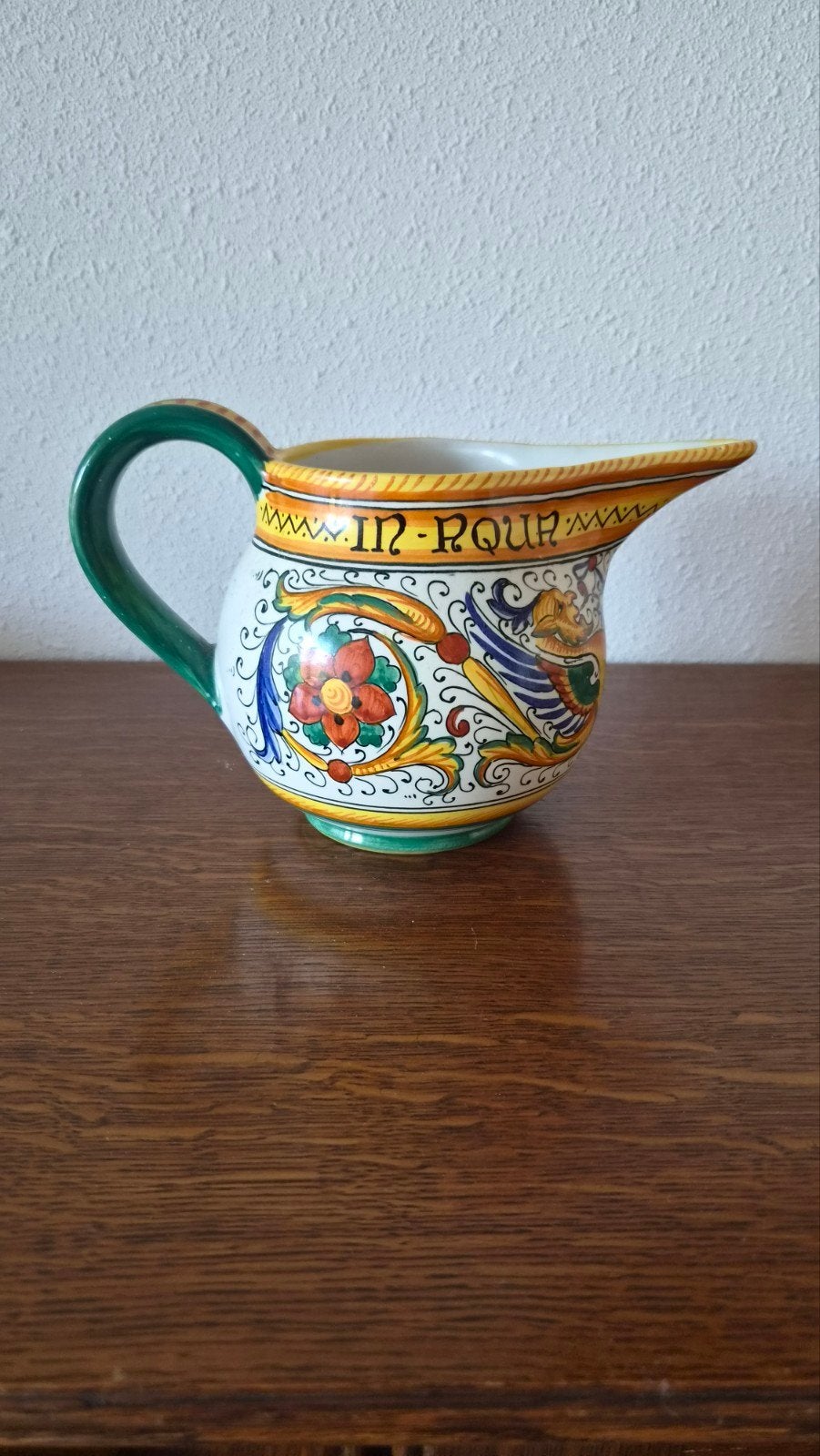 Antieke Italiaanse Majolica Kruik - Ars Artigiana Deruta, Antiek en Kunst, Ophalen