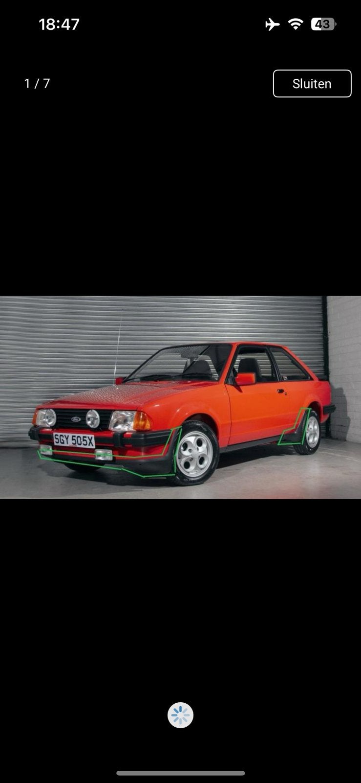 Ford Escort MK3 XR3/XR3i aero kit / wiel skirts, Auto-onderdelen, Ophalen of Verzenden, Nieuw, Ford