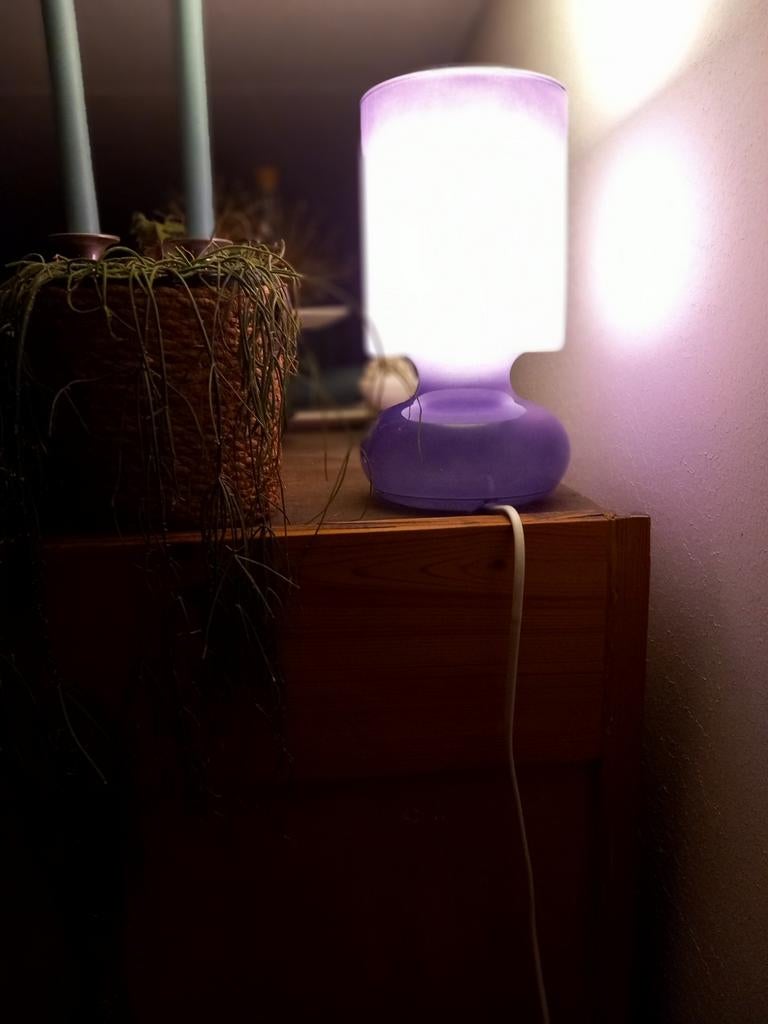 IKEA Lykta lamp paars, Gebruikt, Verzenden, Glas, Modern