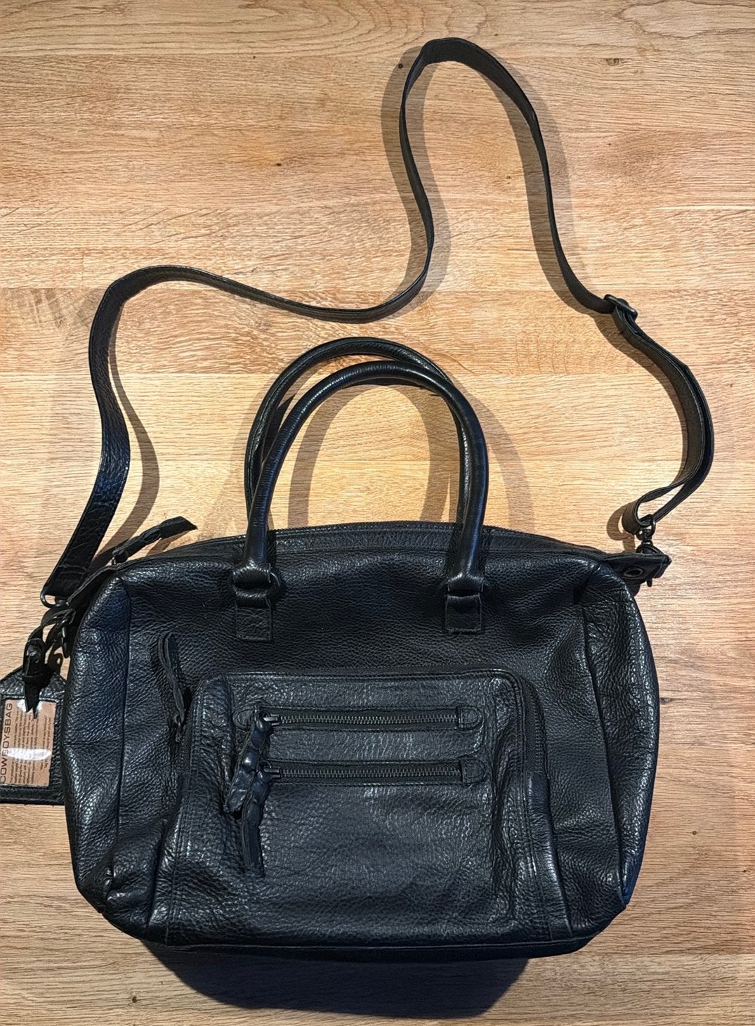 Cowboysbag handtas 100/1929, Ophalen of Verzenden, Zo goed als nieuw, Zwart, Handtas