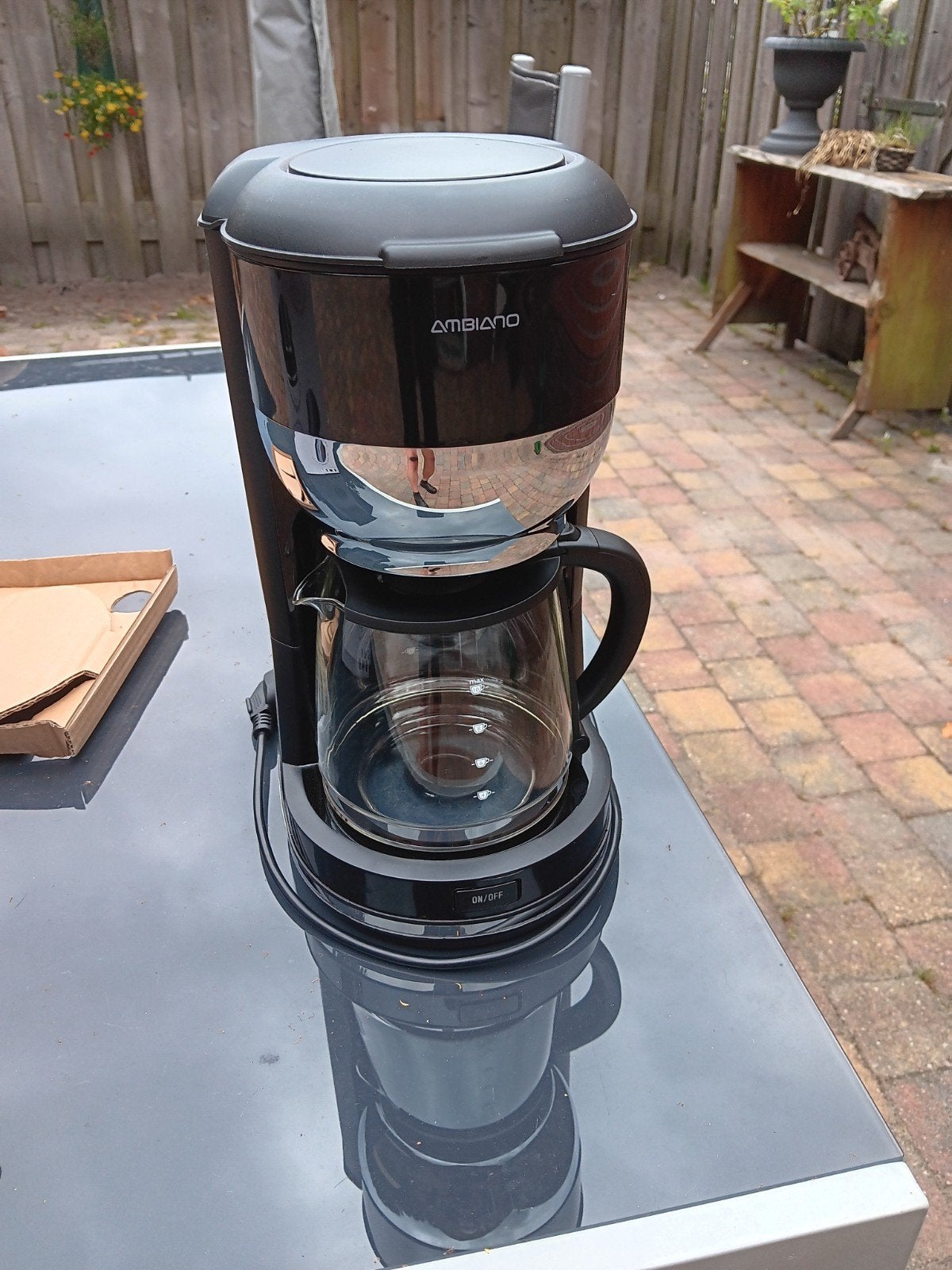 Ambiano Retro Koffiemachine - Zo goed als nieuw, Witgoed en Apparatuur, 10 kopjes of meer, Koffiemachine, Gemalen koffie, Ophalen of Verzenden
