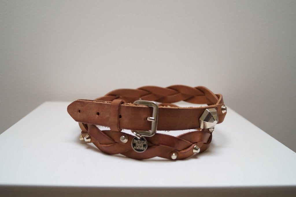 PATRIZIA PEPE Leren Riem, Minder dan 3 cm, 80 tot 90 cm, Bruin, Verzenden