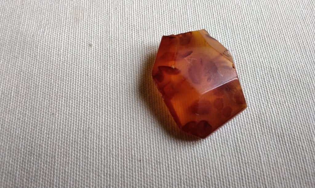 Antieke Baltische Barnsteen Amber Cognac afgeprijsd, Ophalen of Verzenden, Gebruikt, Hanger