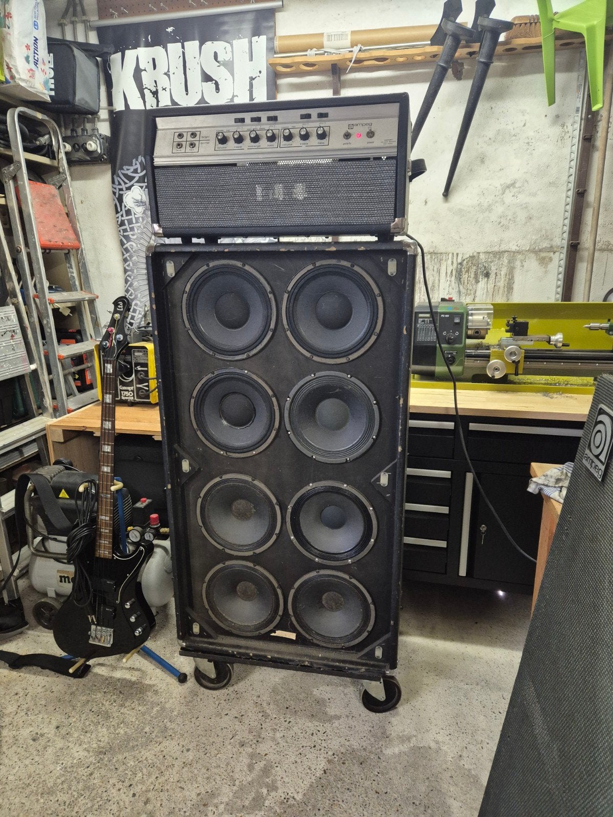 Ampeg SVT uit 72, Ophalen, Gebruikt, Basgitaar, 100 watt of meer