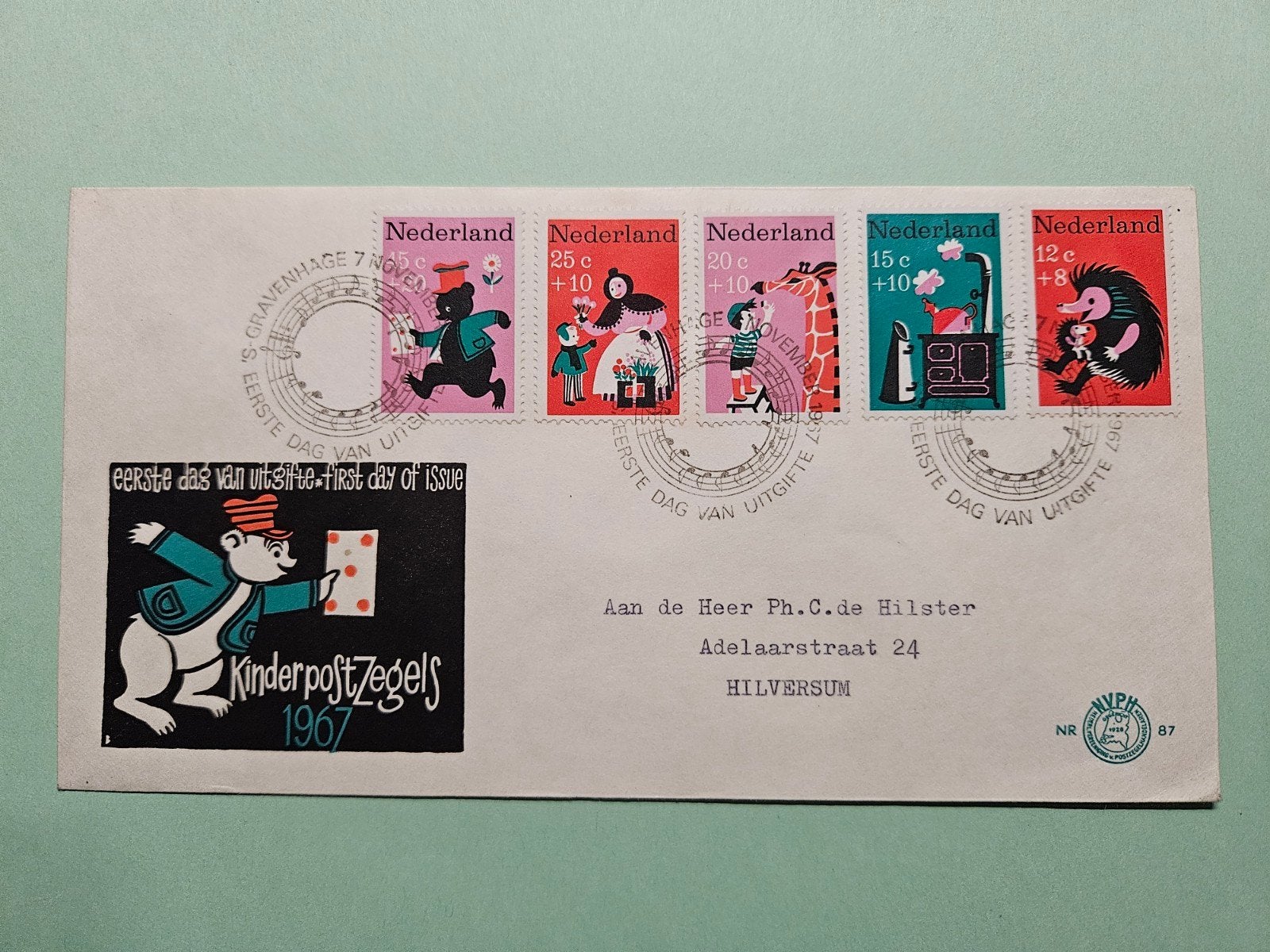 65) kinderpostzegels 1967, Ophalen of Verzenden, Beschreven, Nederland