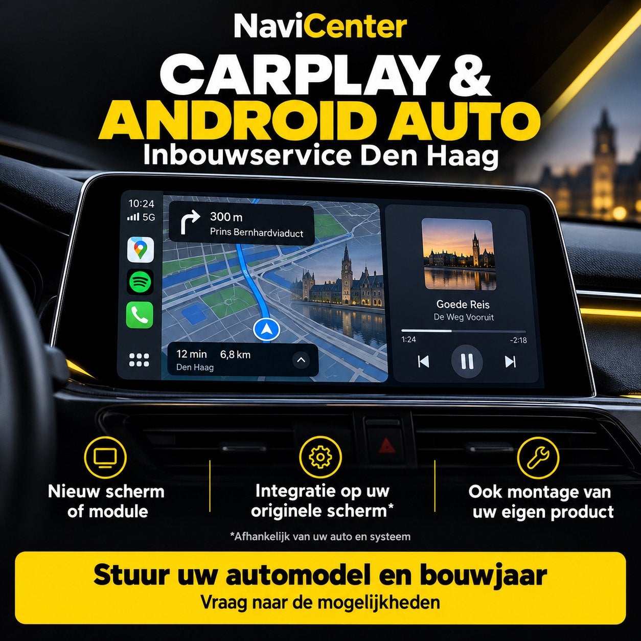 Inbouwservice Den Haag | CarPlay, Android Auto & Audio, N, N, Nieuw, Ophalen of Verzenden