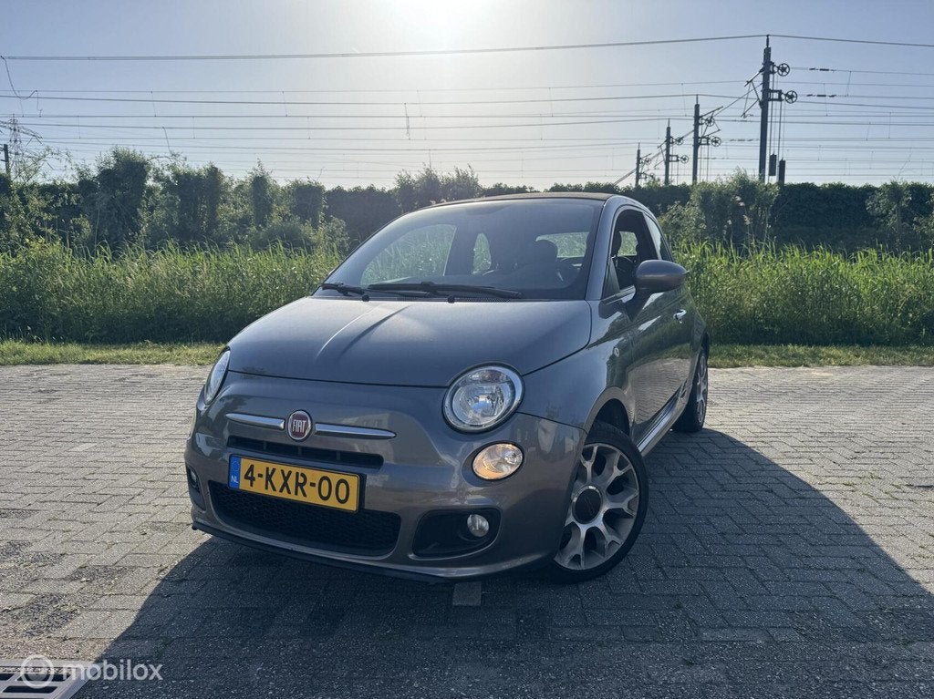 Fiat 500S 0.9 TwinAir Cabrio | PDC | Airco | Leder | NAP, Auto's, Fiat, Euro 5, 86 pk, Gebruikt, Origineel Nederlands