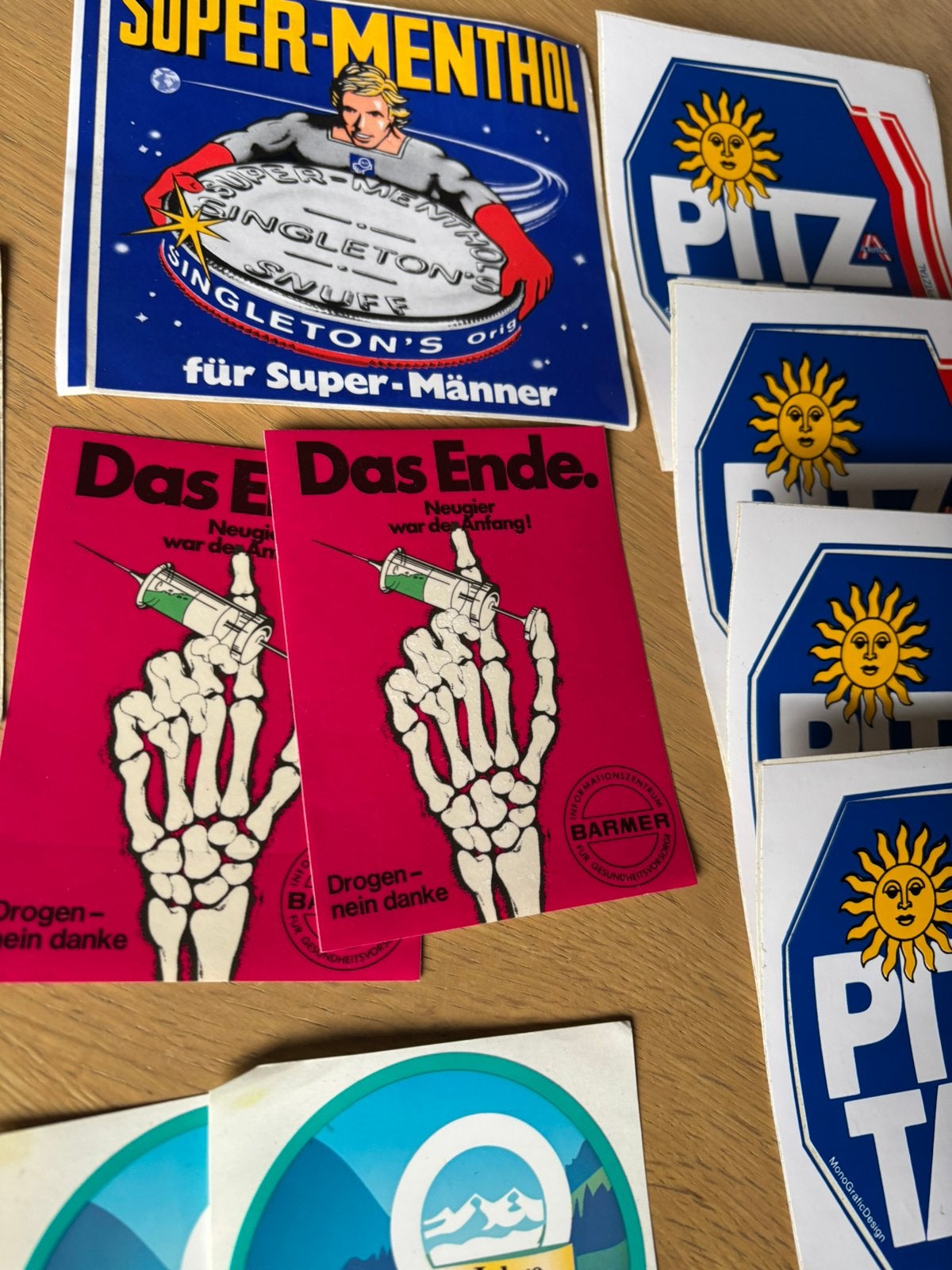 Partij oude vintage stickers, Verzamelen, Ophalen of Verzenden, Zo goed als nieuw
