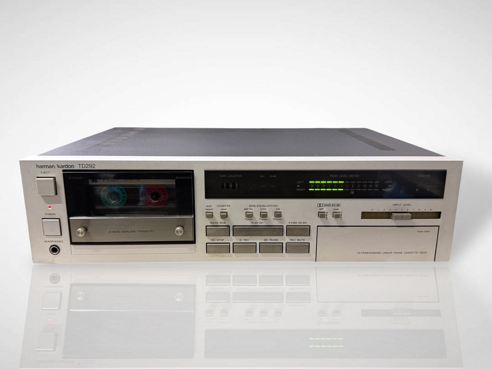Harman Kardon TD292 Cassettedeck - Ultrawideband Linear Phas, Audio, Tv en Foto, Cassettedecks, Overige merken, Tiptoetsen, Harman