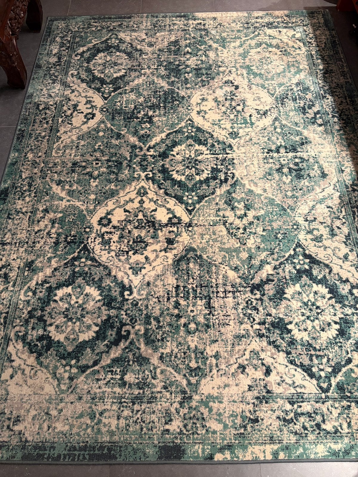 Vloerkleed ikea Vondsbäk groen, Ophalen, 200 cm of meer, Zo goed als nieuw, Rechthoekig