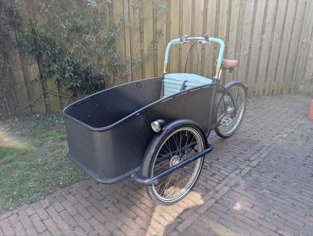 Johnny Loco cargo bakfiets (niet elektrisch)., Fietsen en Brommers, Fietsen | Bakfietsen, Ophalen, Gebruikt, Johnny Loco, Huif