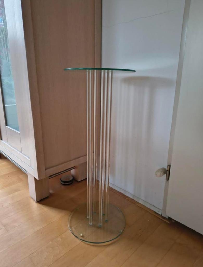 Hard glazen standaard van 75 cm hoog, Huis en Inrichting, Ophalen