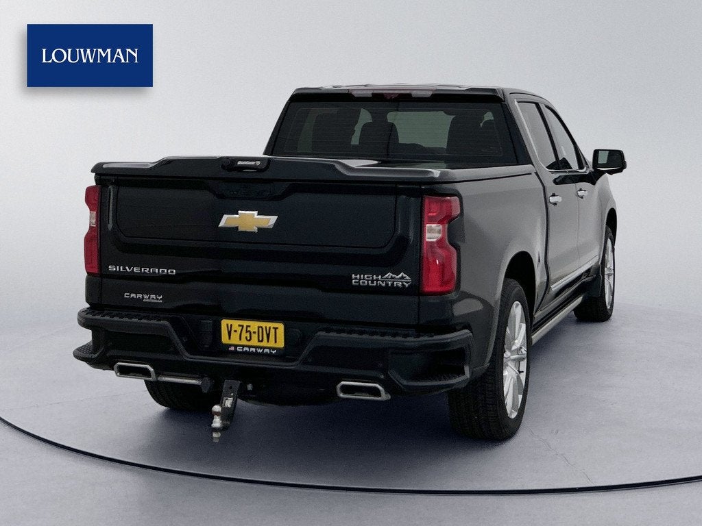 Chevrolet Silverado 1500 High country 6.2L V8 Vol opties Mem, Auto's, Chevrolet, Gebruikt, Met garantie (alle), 426 pk, Zwart
