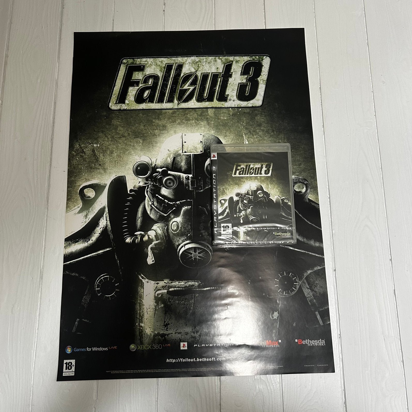 Fallout 3 sealed met release poster ps3, Avontuur en Actie, Vanaf 18 jaar, 1 speler, Ophalen of Verzenden