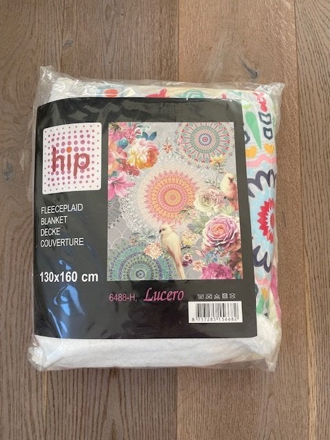 Fleece plaid / deken. HIP. 130 x 160 cm. NIEUW., Ophalen, Nieuw