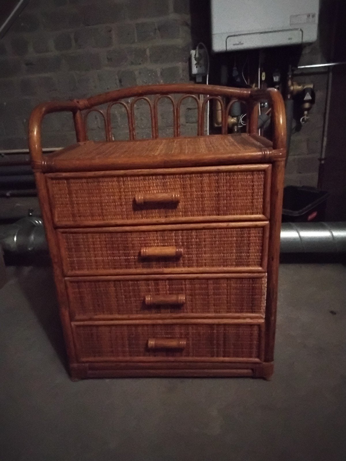 Leuk ladekastje van rotan te koop, Ophalen, 25 tot 50 cm, Minder dan 100 cm