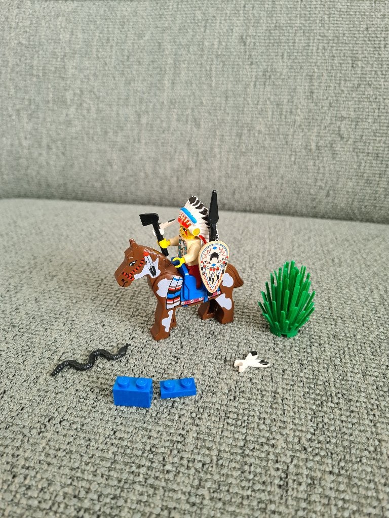 LEGO Tribal Chief set 6709 met paard en minifiguur compleet, Lego, Gebruikt, Overige thema's, Lego