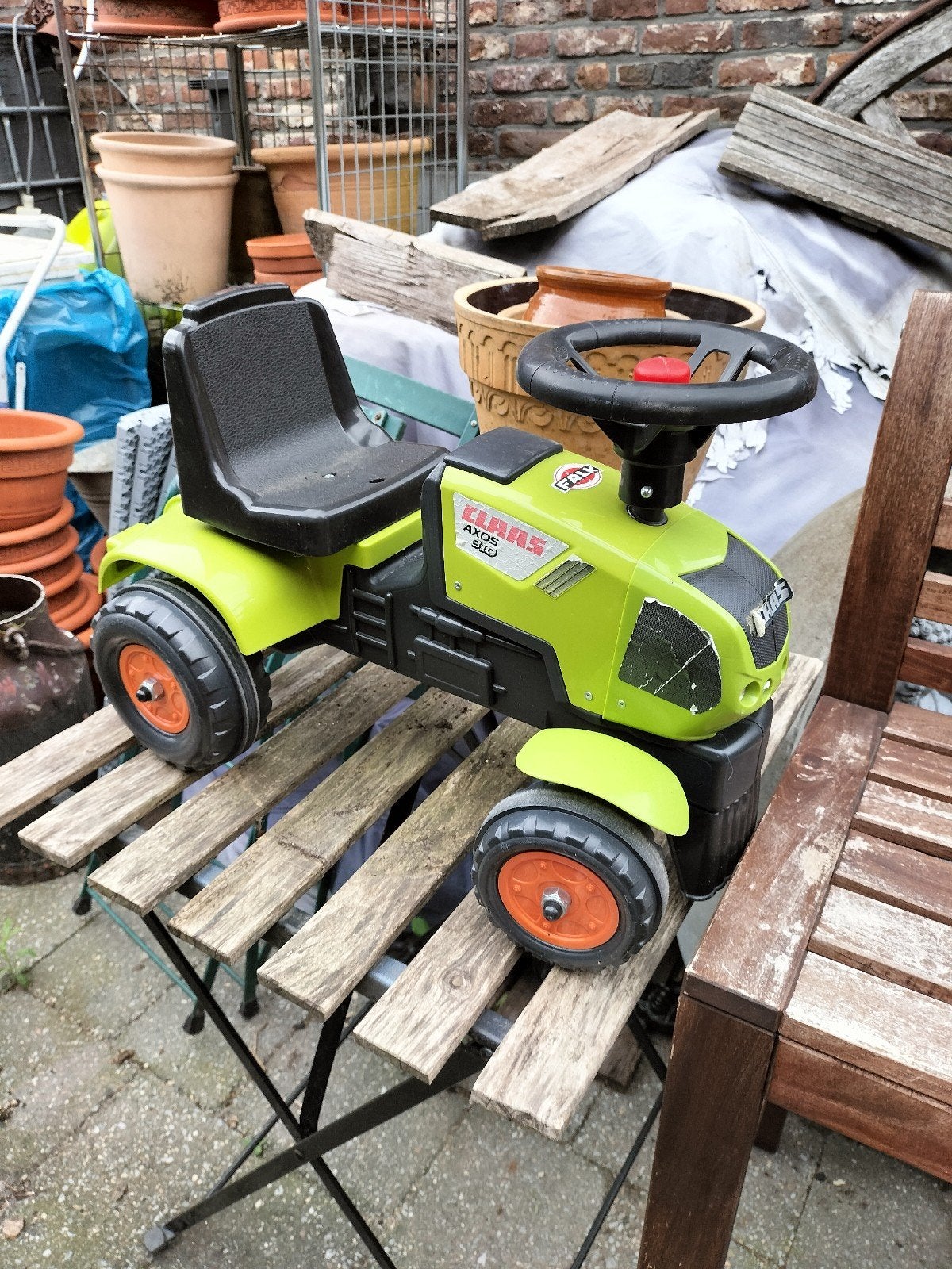 Leuke tractor kleinere maat voor jonge kinderen, Ophalen, Gebruikt, Trapvoertuig