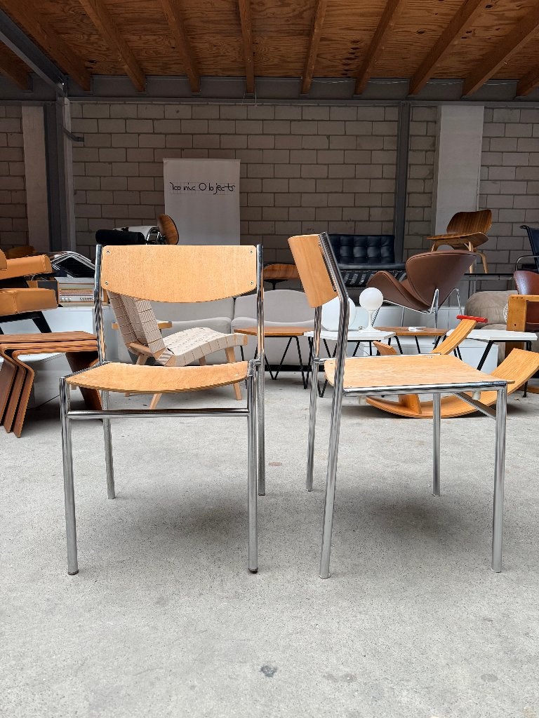 2x vintage Gijs van de Sluis chair, Ophalen, Gebruikt, Twee, Overige kleuren