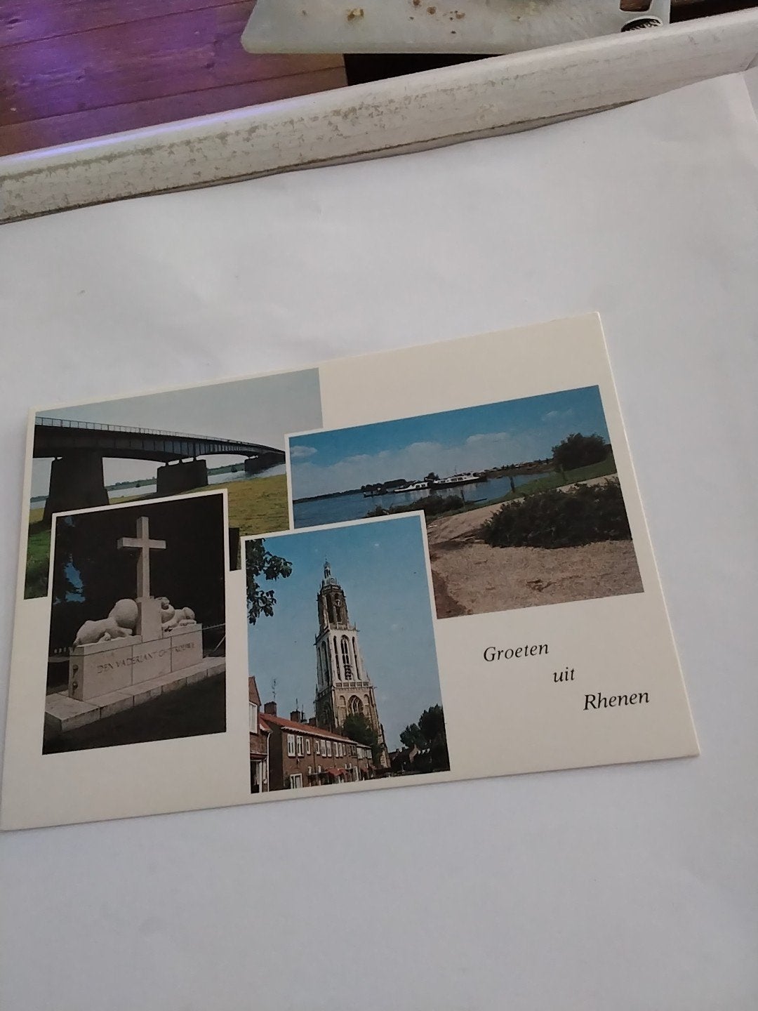 Oude ansichtkaart Groeten uit Rhenen -, Ophalen of Verzenden, 1940 tot 1960, Utrecht