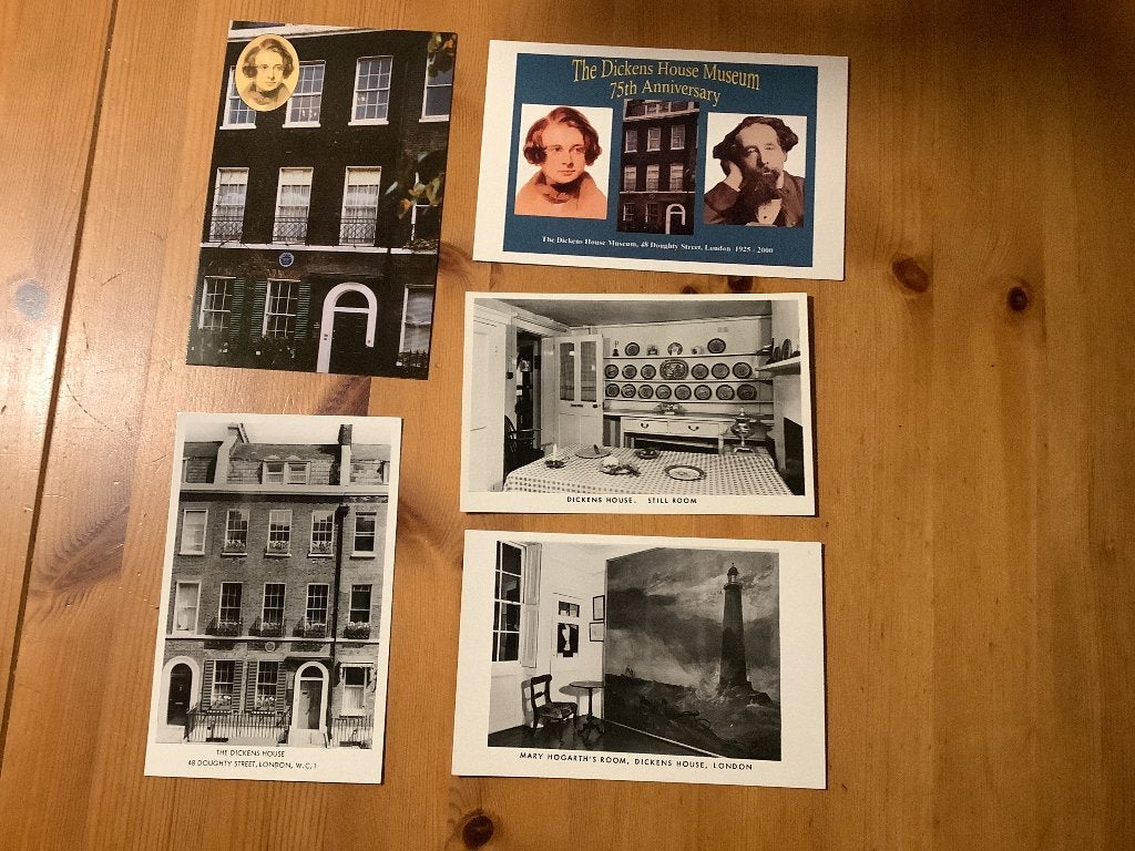 Charles Dickens, 5 post cards London, Ophalen of Verzenden, 1980 tot heden, Ongelopen, Engeland