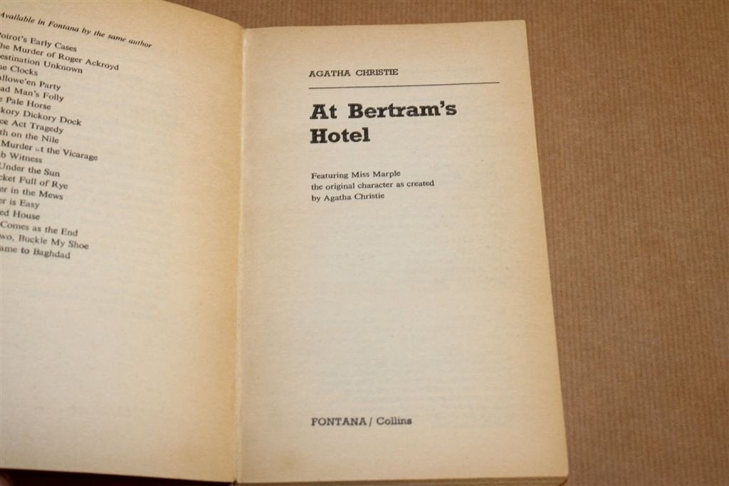 At Bertram\'s Hotel — Agatha Christie, Miss Marple 1982, Ophalen of Verzenden, Gelezen