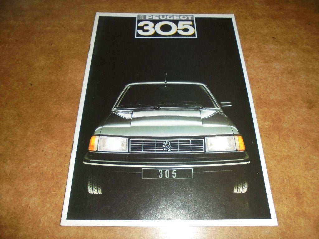 brochure Peugeot 305 modellen 1987, Ophalen of Verzenden, Nieuw, Peugeot
