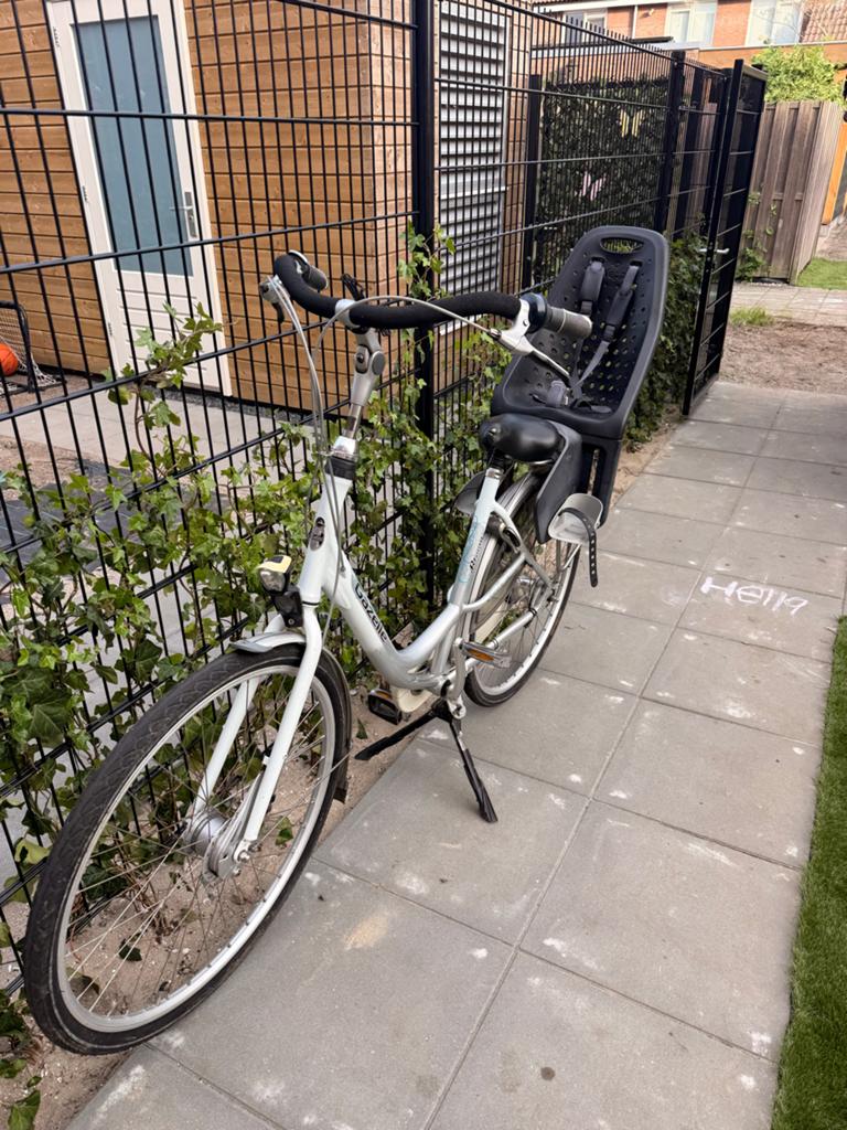 Gazelle bloom mamafiets met yepp kinderzitje, Ophalen, Gebruikt, Gazelle, Versnellingen