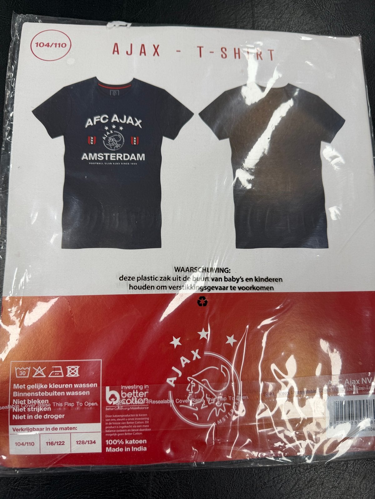 Nieuw Ajax T-shirt Maat 104/110, Kinderen en Baby's, Kinderkleding | Maat 104, Ophalen of Verzenden, Nieuw, Jongen of Meisje, Shirt of Longsleeve