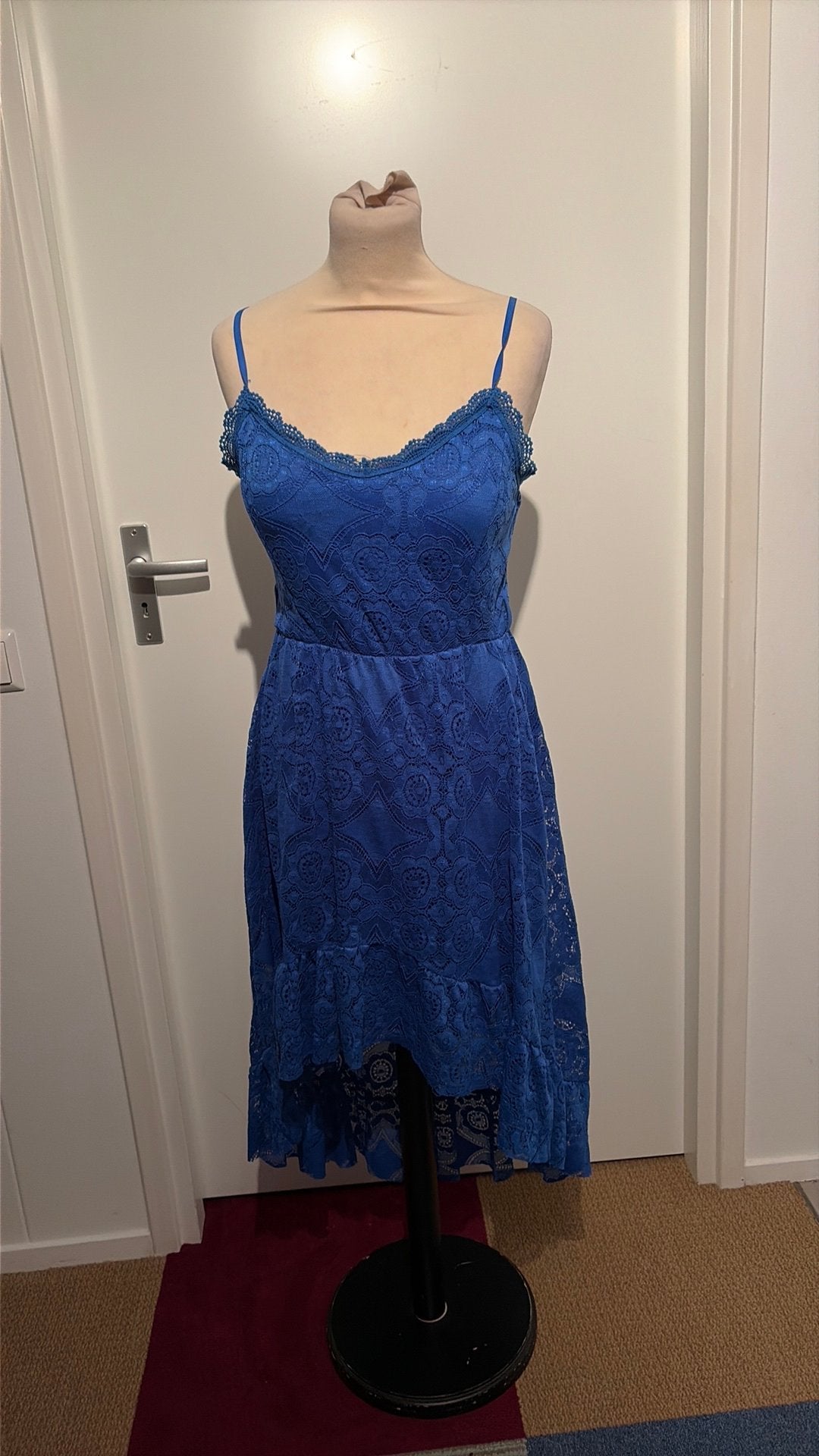 Blauwe zomer jurk mt s, Blauw, Ophalen of Verzenden, Zo goed als nieuw, Maat 36 (S)