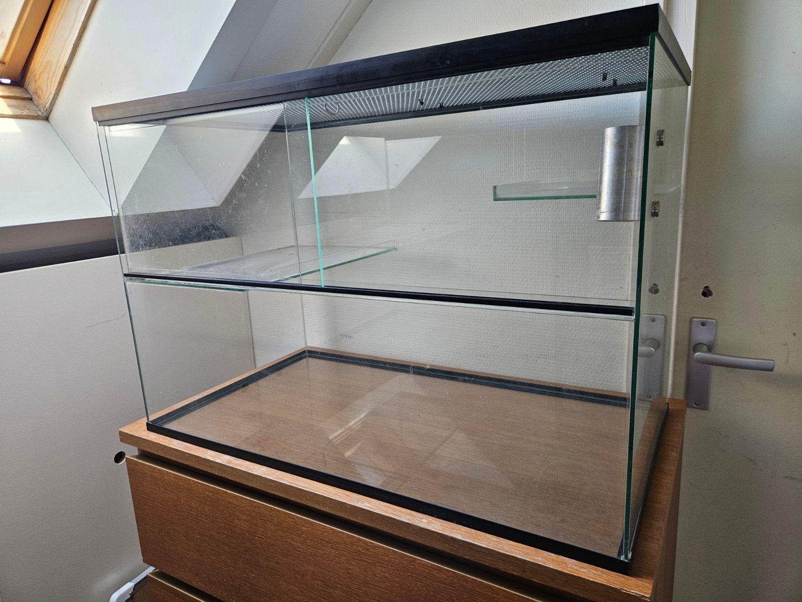 Glazen terrarium, Ophalen, Zo goed als nieuw, Terrarium of Paludarium
