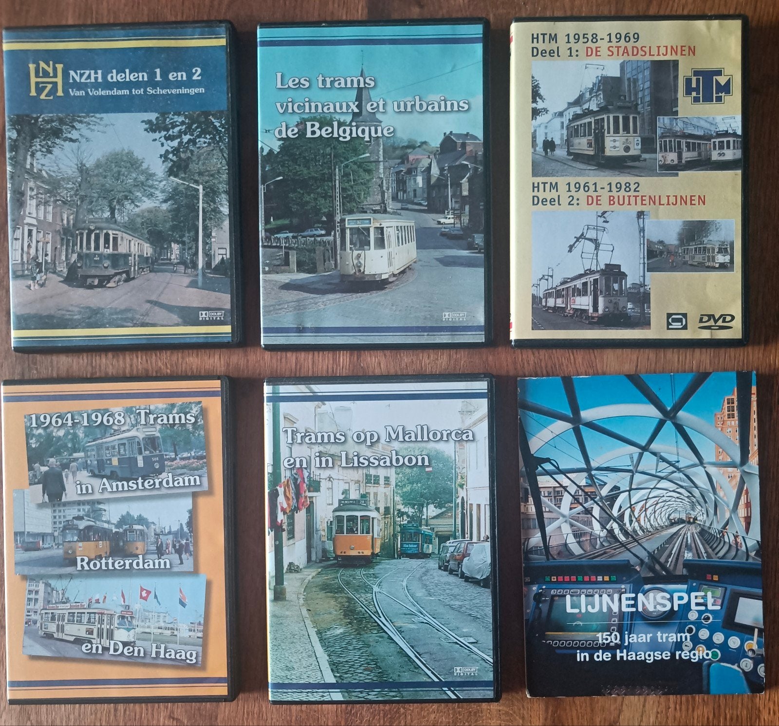 DVD collectie trams: België, Nederland, Mallorca, Lissabon, Ophalen of Verzenden, Gebruikt