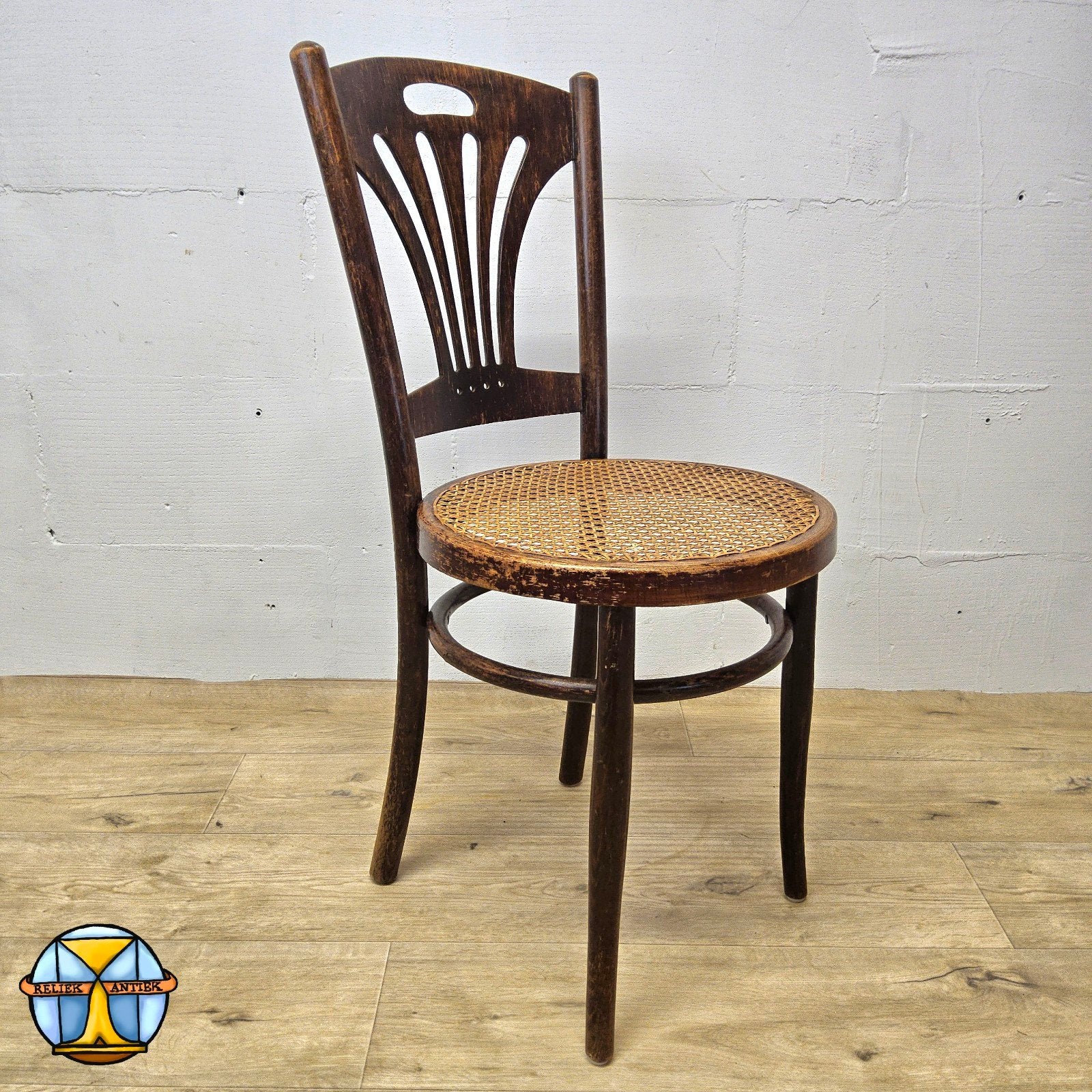 Antieke Art Nouveau Weense Jakob en Josef Kohn stoel (Thonet, Antiek en Kunst, Antiek | Meubels | Stoelen en Banken, Ophalen of Verzenden
