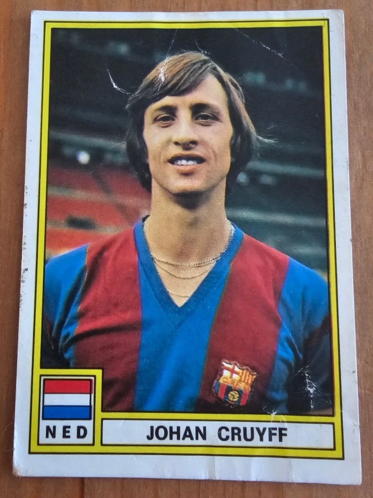 Panini Football 76 FR #358 Johan Cruyff NL Ongebruikt!, Verzenden, Gebruikt, Plaatje